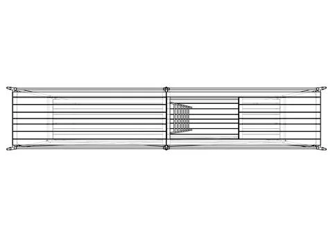 Prefabricated scaffolding Stock Illustration