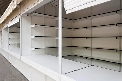 Prefabricated stands Stock Photos