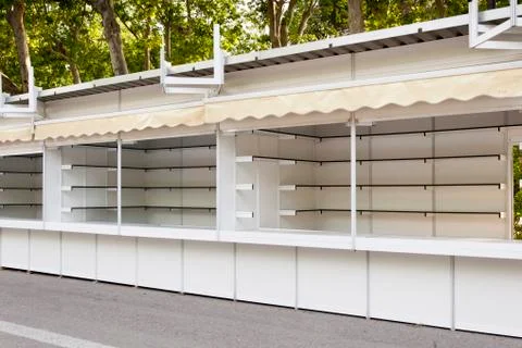 Prefabricated stands Stock Photos