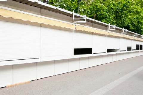Prefabricated stands Stock Photos