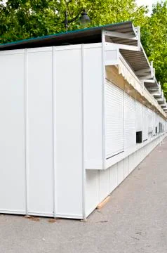Prefabricated stands Stock Photos