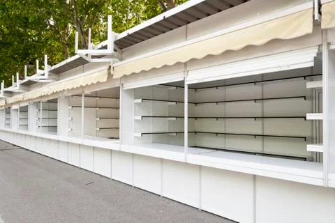 Prefabricated stands Stock Photos