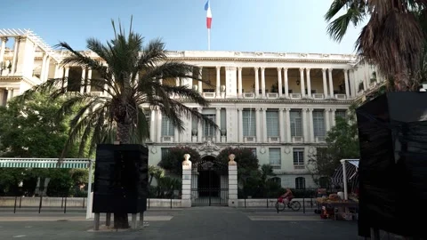 Prefectural Palace in Nice Video stock 198728395