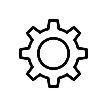 Preference thin line icon Stock Illustration