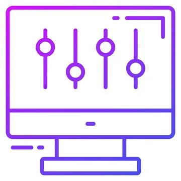 Preference vector design isolated on white background Stock Illustration