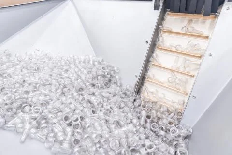 Preforms for making PET plastic bottles. Blank for production of containers for Stock Photos