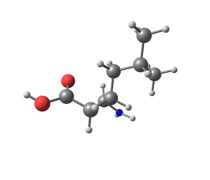 Pregabalin molecule isolated on white Stock Illustration