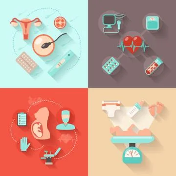 Pregnancy Design Concept Stock Illustration