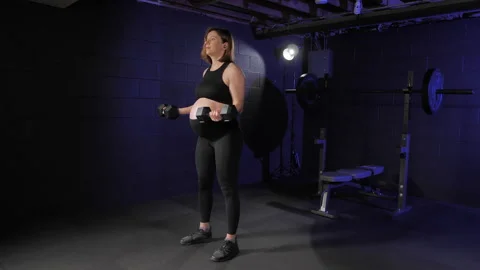 Pregnancy exercise. Stock Footage 277964101