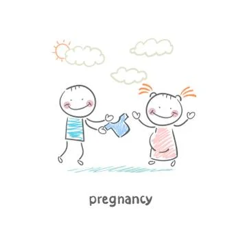 Pregnancy Stock Illustration