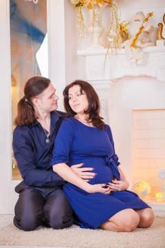 Pregnancy New Year Stock Photos