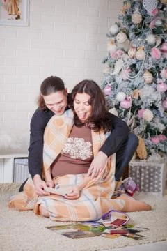 Pregnancy New Year Stock Photos