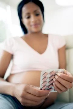 Pregnancy supplements Foto stock
