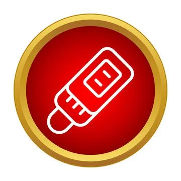 Pregnancy test device displaying positive result flat vector icon Stock Illustration