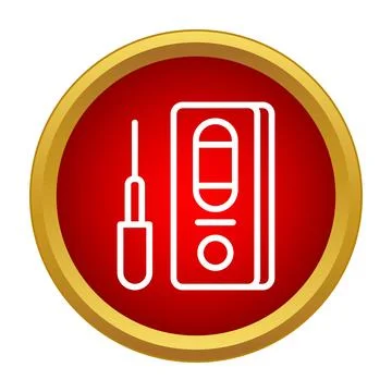 Pregnancy test device showing positive result line icon 스톡 일러스트