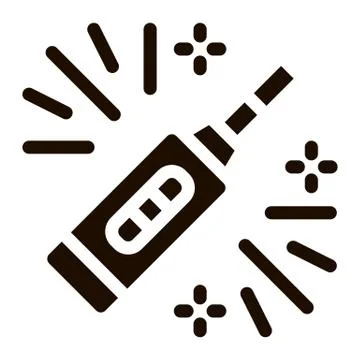Pregnancy Test Device Vector Sign Icon Illustrazione stock