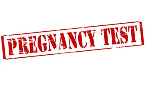 Pregnancy test Illustrazione stock