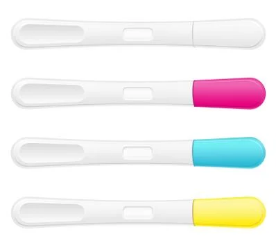 Pregnancy test illustration Stock Illustration