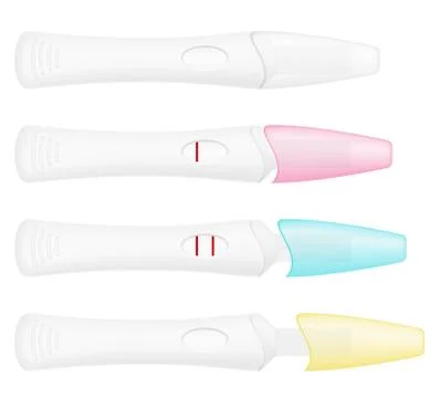 Pregnancy test illustration Stock Illustration