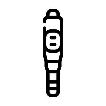 Pregnancy test line icon vector illustration sign Ilustração Stock