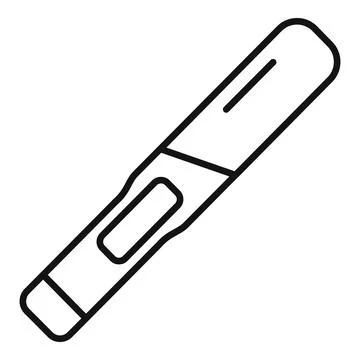 Pregnancy test line icon vector illustration Stock Illustration