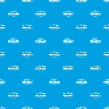 Pregnancy test pattern seamless blue Stock Illustration