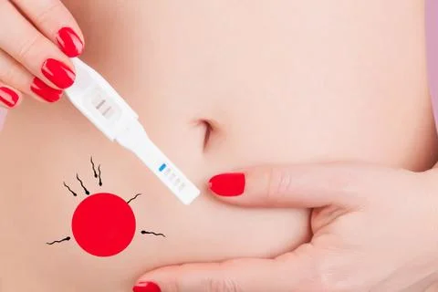 Pregnancy test. Stock Photos
