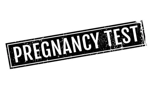 Pregnancy Test rubber stamp Stock Illustration