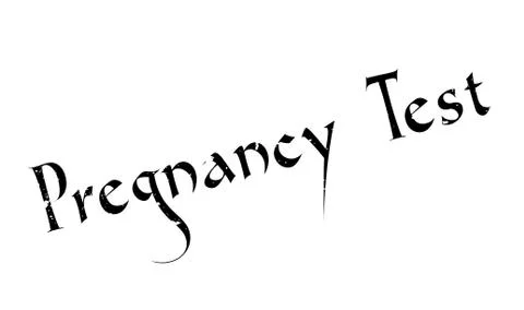 Pregnancy Test rubber stamp Stock Illustration