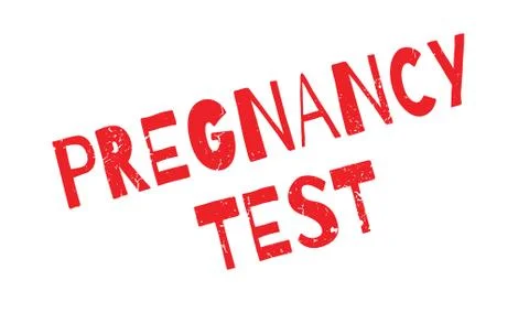 Pregnancy Test rubber stamp Stock Illustration