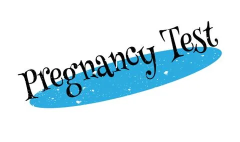 Pregnancy Test rubber stamp Stock Illustration