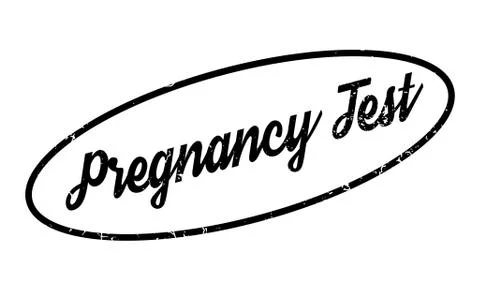 Pregnancy Test rubber stamp Stock Illustration