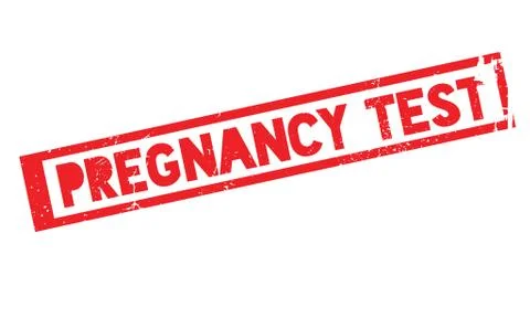 Pregnancy Test rubber stamp Stock Illustration