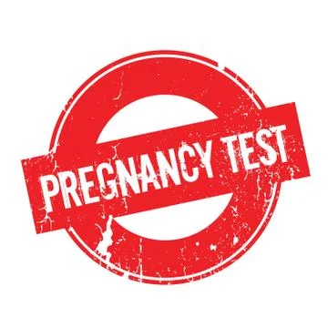 Pregnancy Test rubber stamp Stock Illustration