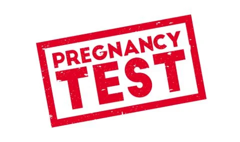 Pregnancy Test rubber stamp Stock Illustration