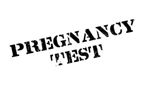 Pregnancy Test rubber stamp Stock Illustration