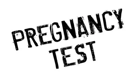 Pregnancy Test rubber stamp Stock Illustration