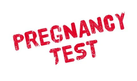 Pregnancy Test rubber stamp Stock Illustration