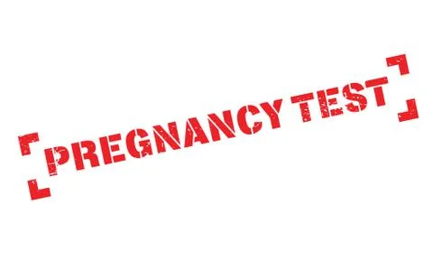 Pregnancy Test rubber stamp Stock Illustration