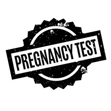 Pregnancy Test rubber stamp Stock Illustration