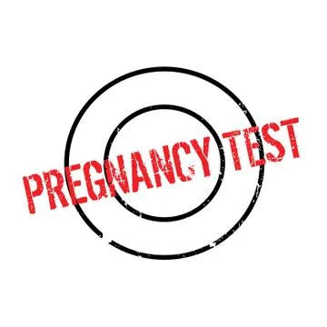 Pregnancy Test rubber stamp Stock Illustration