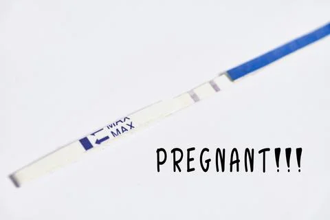 Pregnancy test strip Stock Photos