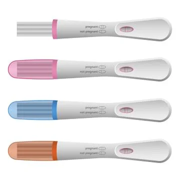 Pregnancy test vector design illustration isolated on white background Stock Illustration