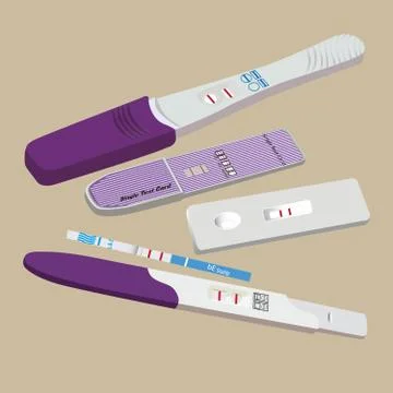 Pregnancy tests Stock Illustration