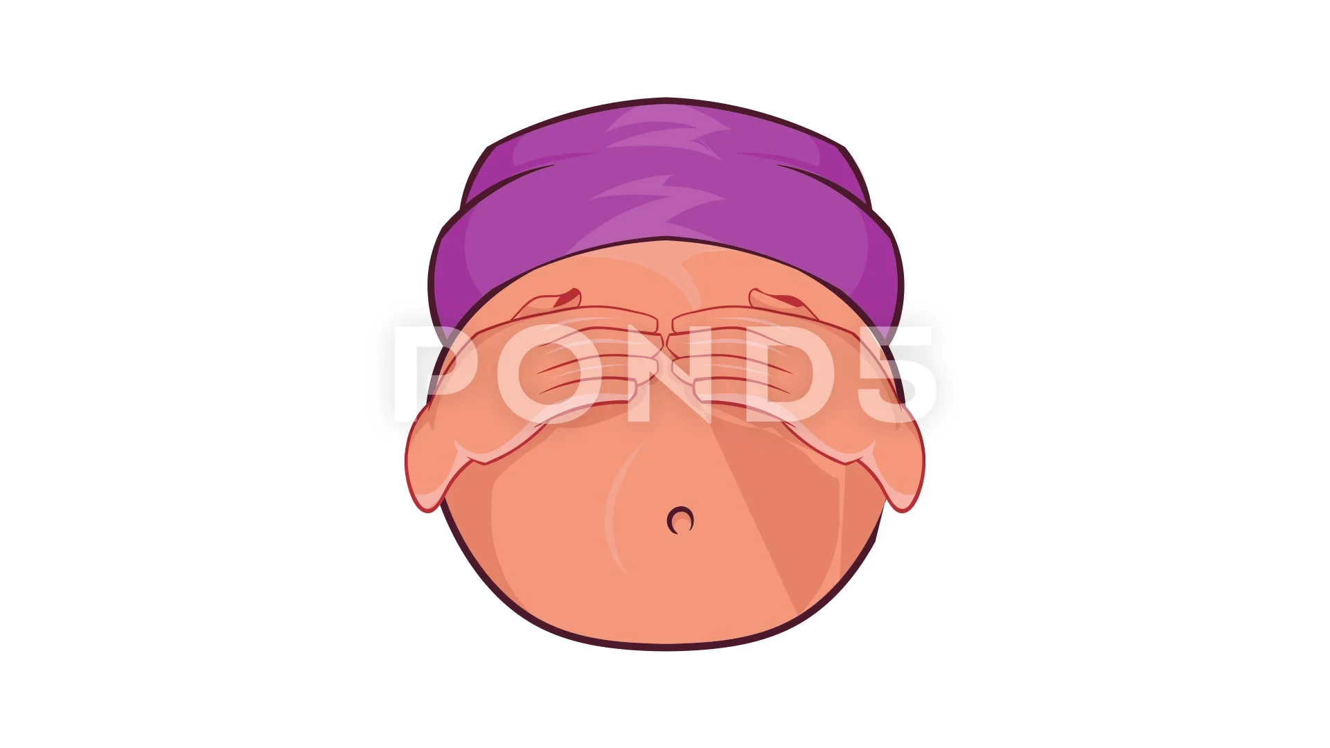 Pregnant belly icon animation