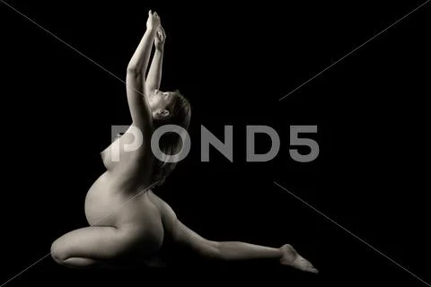 Pregnant nude Stock Photos
