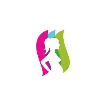 Pregnant template vector icon Stock Illustration