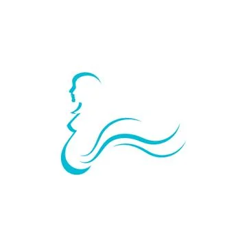 Pregnant template vector icon Stock Illustration