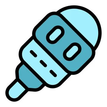 Pregnant test block icon vector flat Illustrazione stock