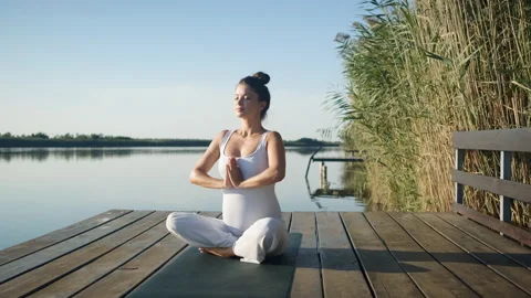 Woman Doing Yoga - Stock Video